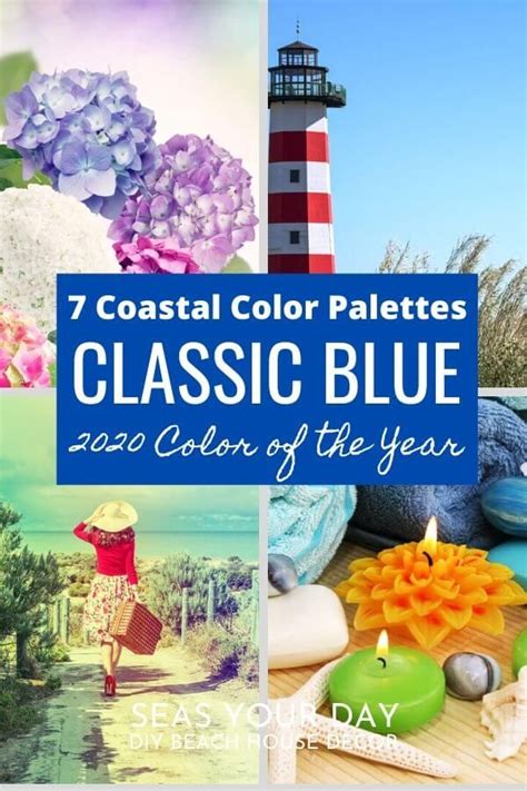 7 CLASSIC BLUE COASTAL COLOR PALETTES - Seas Your Day | Coastal color palettes, Coastal colors ...