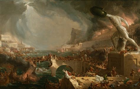 Thomas Cole, The Course of Empire: Destruction, Painting, Classic art HD Wallpapers / Desktop ...