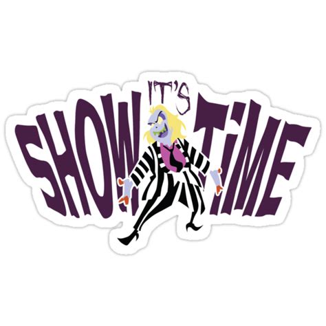 "Beetlejuice Sticker" Stickers by smilobar | Redbubble