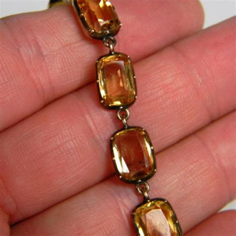 Antique Imperial Golden Topaz Bracelet set in Gold circa 1820 | DB Gems