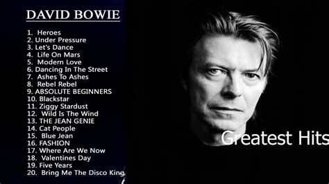 Grandes Éxitos David Bowie 2020 - Las Mejores Canciones De David Bowie ...