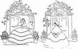 2 Southern Belle / Crinoline Lady Embroidery Pattern BB  Etsy sketch template