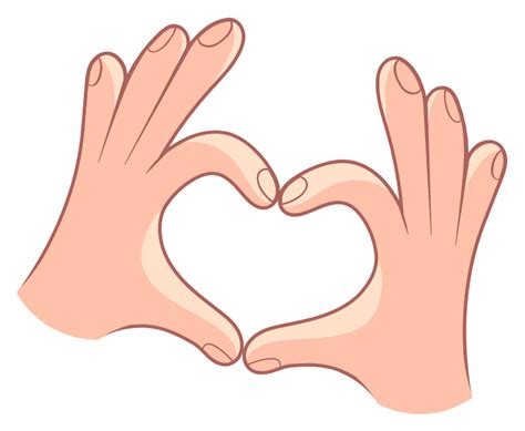 Hand Heart Gesture | Heart hands, Heart clip art, Animated heart