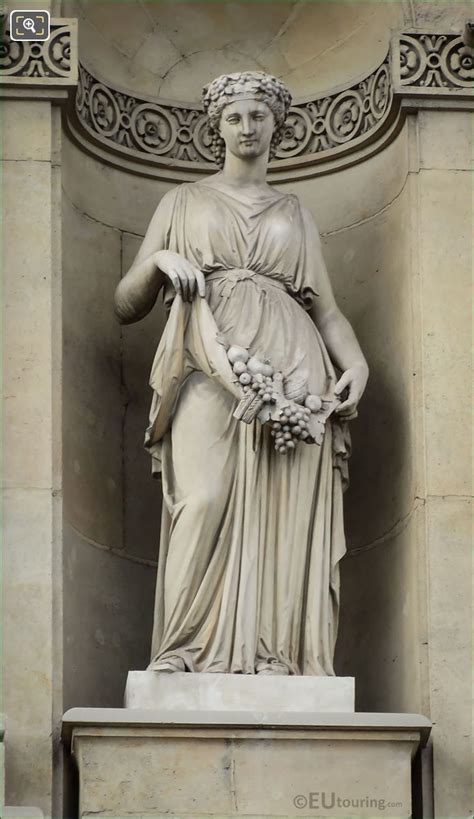 Pomona Statue Of Roman Goddess Of Fruit Abundance On Pavillon De ...