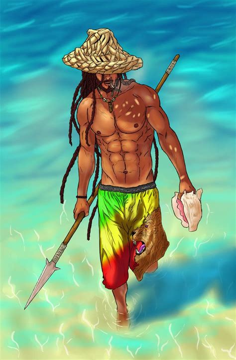Rastafarian Fisherman by Sisus1 on deviantART Arte Bob Marley, Rastafari Art, Jamaican Art ...