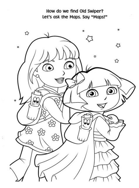 Free Printable Dora Christmas Coloring Pages Picture 42 550x745 Picture ...