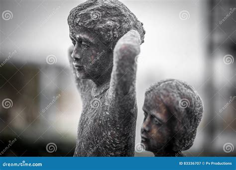 Statues of Children Playing Musical Instruments Stock Image - Image of ...