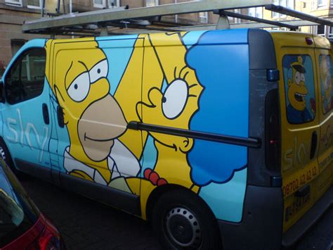 Simpsons Sky Van 1 | A Sky Van with the Simpsons Painted on … | Flickr
