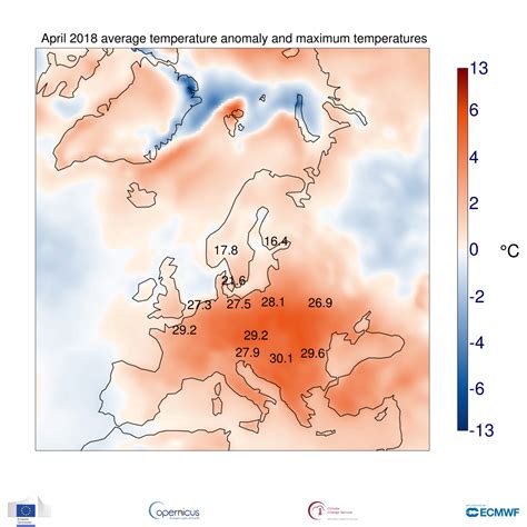 Europe’s warmest April since 1979 | Copernicus