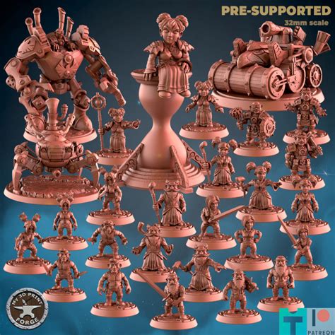 3D Printable Gnomes v2 BUNDLE (27 Unique pre-supported STLs) by My3DPrintForge