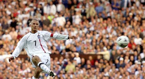 David Beckham's career free-kicks, visualised