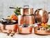Gotham Steel Hammered Copper 10-Piece Non-Stick Ti-Ceramic Cookware Set with Lids | Joyus