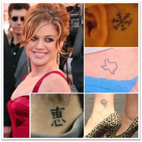 Tattoo Flash: Kelly Clarkson Tattoos