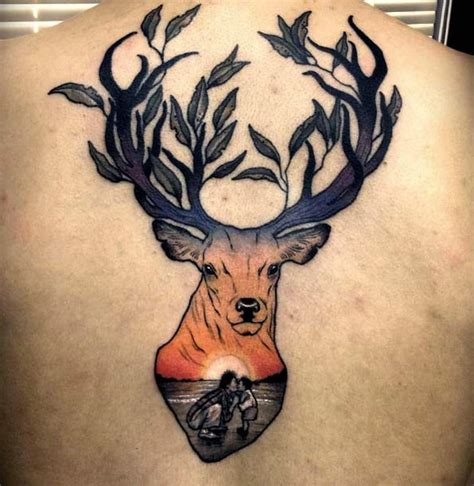 45 Excellent Stag Tattoo Designs and Ideas - TattooBlend