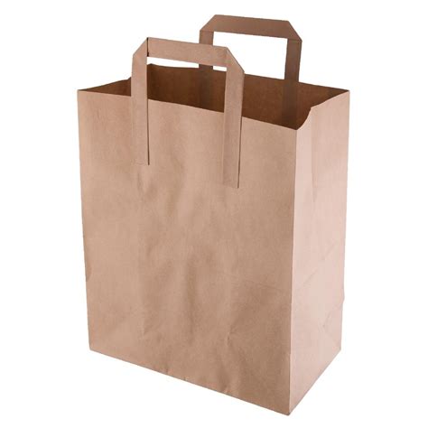 Fiesta Compostable Recycled Brown Paper Carrier Bags Medium (Pack of 250) - CF591 - Buy Online ...