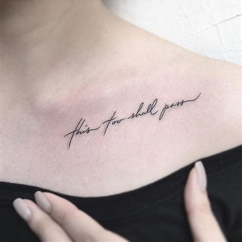 Collar bone tattoo quotes, Tattoos, Inspiring quote tattoos