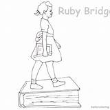 Ruby Bridges Coloring Page Kids Lesson Activities  Free Printable sketch template