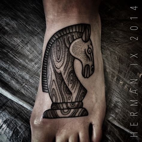 Knight chess. #tattoo #chess #horse #hermanix | Herman IX | Flickr