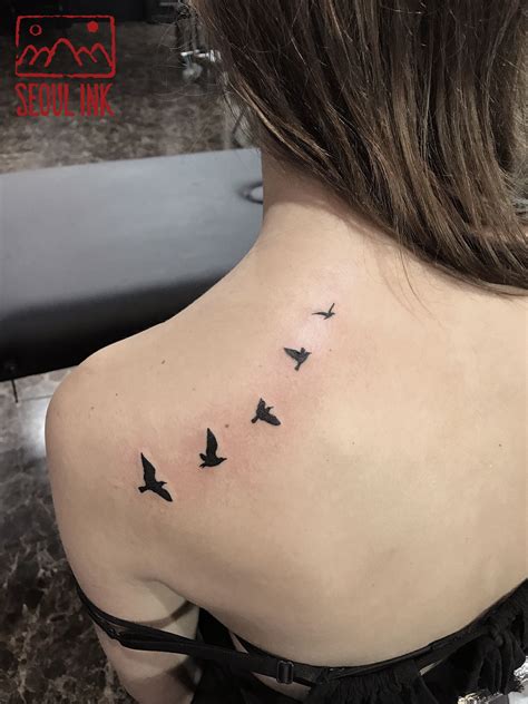 Small Bird Tattoo | Small back tattoos, Tiny tattoos for women, Bird tattoos for women