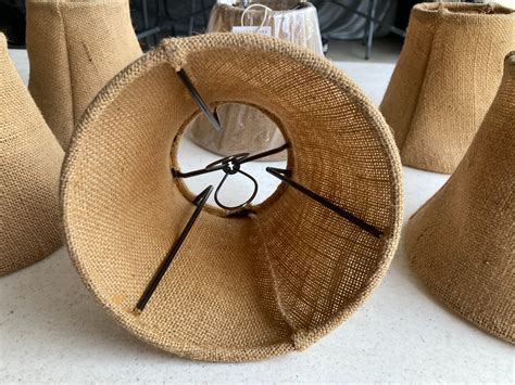 Burlap chandelier shades (6) by POTTERY BARN *** - Lamp Shades ...