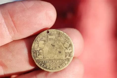 1840 WILLIAM HENRY Harrison POLITICAL CAMPAIGN TOKEN --fought Tecumseh ...