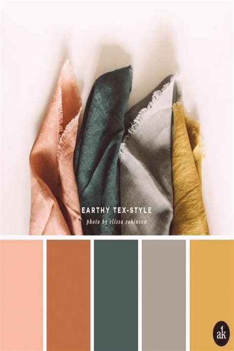 an earthytextileinspired color palette Creative brands for creative ...