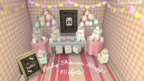 10 Sims 4 baby shower cc ideas | sims 4, sims, baby shower