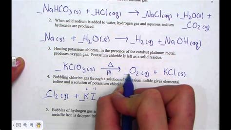 Writing Skeleton Equations Homework Check - YouTube