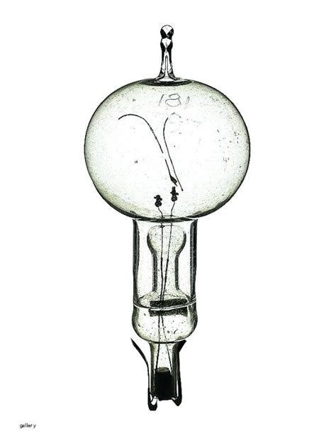 Thomas Edison Light Bulb Drawing at PaintingValley.com | Explore ...