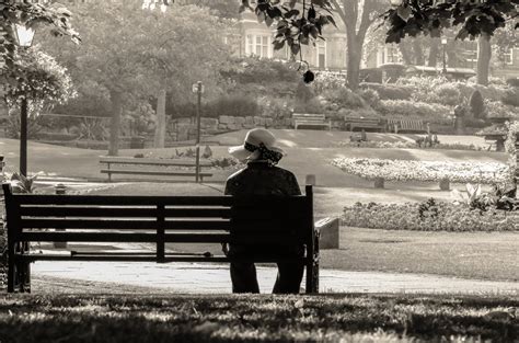 Woman Sitting Alone On A Bench Free Stock Photo - Public Domain Pictures