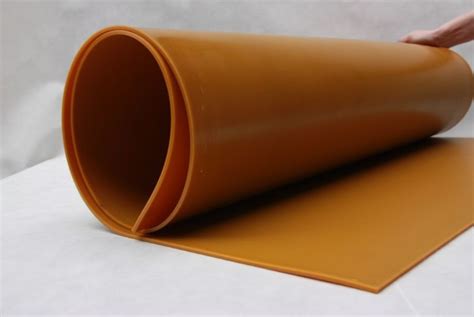 Ocher Yellow 80A shore Polyurethane PU rubber sheets_Zibo Hengtong Polyurethane Co.,Ltd.