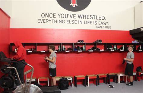 New wrestling lockers provide need space for growing team - Mount Michael Benedictine School ...