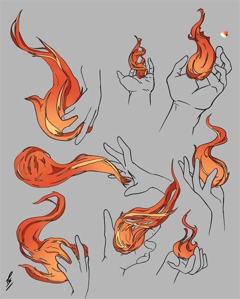 Practicing my comic Flames (reference used for the hands, original flames) - drawing | Cosas de ...