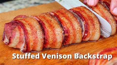 Stuffed Venison Backstrap | Grilled Venison Deer Recipe on Traeger ...