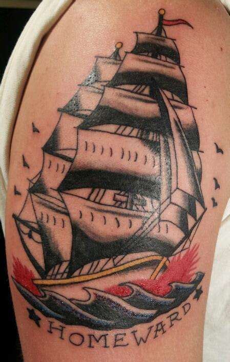 Sailor Jerry Ship tattoo | Ship tattoo, Sailor jerry, Sailor jerry tattoos