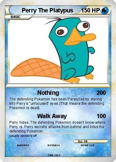 Pokémon Perry The Platypus 194 194 - Nothing - My Pokemon Card