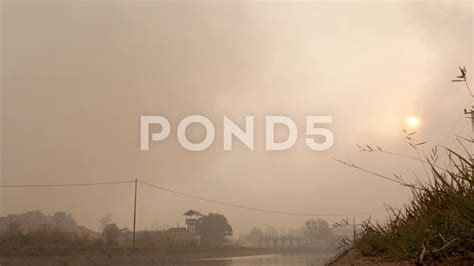 Air pollution caused by forest fire in irrigation area Stock Footage #AD ,#caused#forest#Air# ...