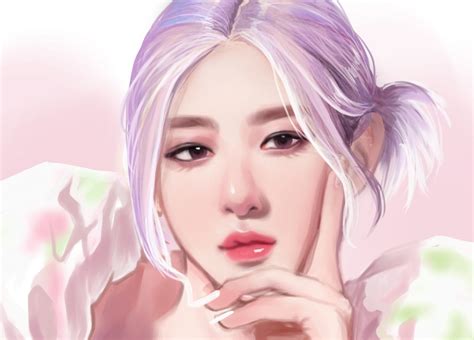 토립 on Twitter | Rosé fanart, Rose art, Black pink