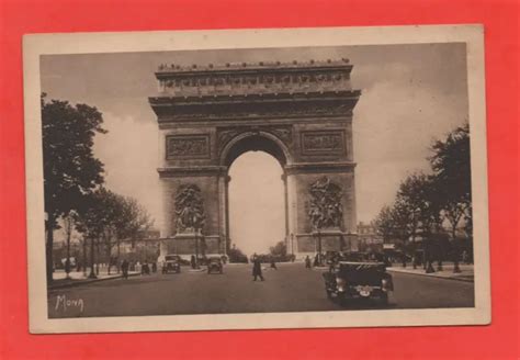 PARIS - PLACE de l'Etoile et l'Arc de Triomphe (J5036) $5.39 - PicClick