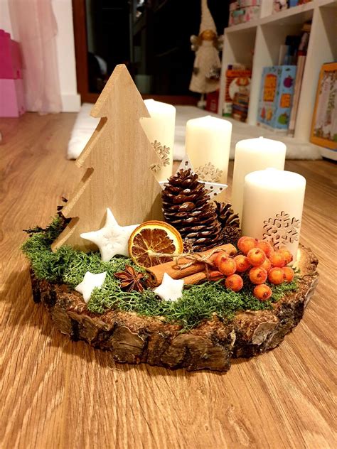 Rustic Christmas Table Decor