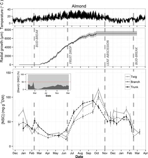Comparison of phenological traits, growth patterns, and seasonal dynamics of non-structural ...