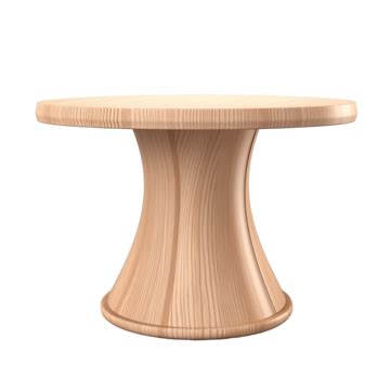 Wooden Table Realistic 3d Illustration, Table, Furniture, Luxury PNG ...