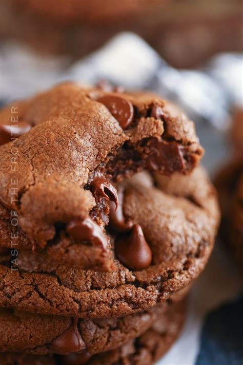 Double Chocolate Chip Cookies - Yummi Haus