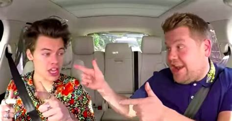 See Harry Styles Kiss James Corden in 'Carpool Karaoke' - Rolling Stone