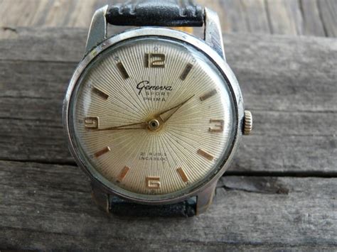 Vintage Swiss made men's watch Geneva Sport 17