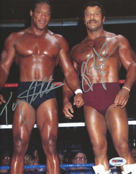 Tony Atlas & Rocky Johnson Signed WWE 8x10 Photo COA Picture Autograph - PSA/DNA Certified ...