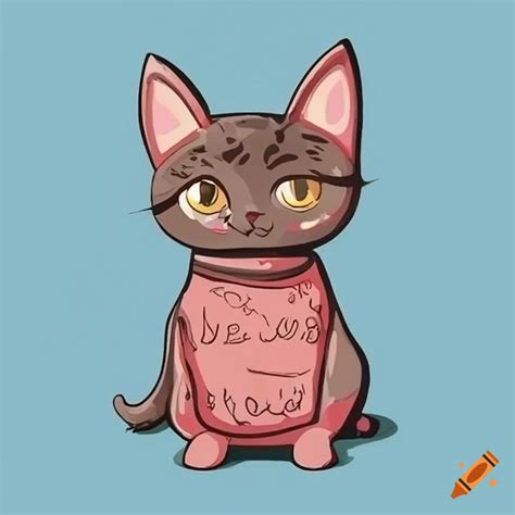 Cat design t-shirt on Craiyon