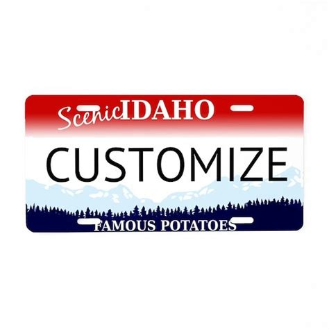 Idaho Custom Aluminum License Plate by Stargazer - CafePress