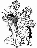 Fairy Coloring Pages For Adults  Best Kids sketch template