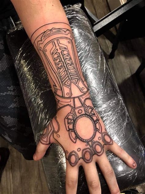 Amazing Infinity gauntlet tattoo. Done by Jaki at Revelation Tattoo in ...